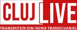 White logo with slogan
