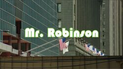 Mr. Robinson Intertitle