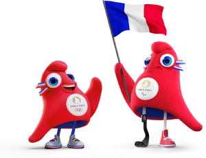 パリ2024マスコット＋visaオリジナル保湿ボトル Paris 2024/Assets | Logopedia | Fandom