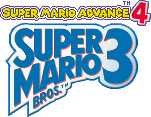Super Mario Advance 4 Super Mario Bros. 3 Logo Pixelated