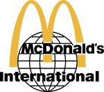 "McDonald's International" corporate logo