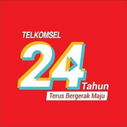 Telkomsel 24 Years Red