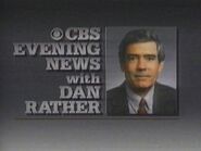 CBS Evening News with Dan Rather promo from 1985-86