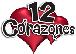 12 corazones - Logo