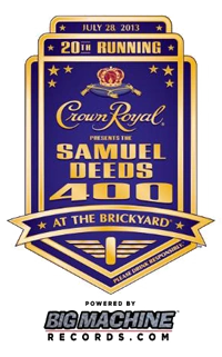 2013 crown royal presents the samual deeds 400 logo
