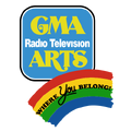 The GMA Radio Television ARTS Logo with the Where You Belong slogan in rainbow since 1990-1992 (Render from GMA Gold: 50 Years of Broadcast History, 2001).