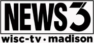 Logo for "News 3" including WISC-TV's legal ID, c. 2018.