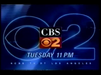 KCBS CBS 2 News at 11pm teaser from 1998