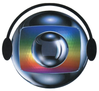 Logo with headphones used on the album cover "Tudo A Ver - Temas De Aberturas Dos Programas Da Rede Globo" (2001)