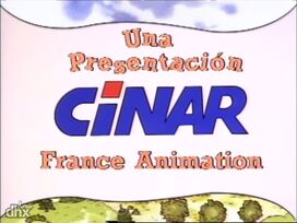 Spanish version of the Busy World of Richard Scarry opening version with the "France Animation" in-credit logo under the CINAR logo