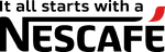 Logo with slogan "It all starts with a Nescafé"