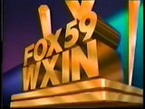 Alternate station ID seen in Fox 59 Nightcast intro (1993–1994)