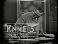 KNME-TV 5 during Dr. George Fischbeck Station ID in early 1970s