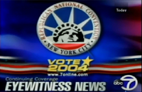 WABC Channel 7 Eyewitness News - Vote 2004: The Republican National Convention: Continuing Coverage promo for the week of August 30, 2004