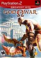 PlayStation 2 Greatest Hits banner seen here on God of War.