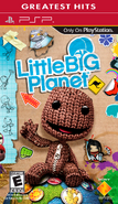 Second PSP Greatest Hits banner (above PSP logo) used after 2009, on LittleBigPlanet.