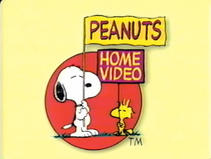 Peanuts Home Video yellow backround