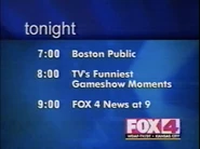 Schedule slide during Fox network promo (November 11, 2002)