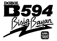 Secondary Logo with GMA Radio-Television Arts Logo underneath the main logo