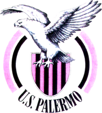 The Emblem of the Football Club `Palermo`. Italy Editorial Stock