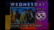 WVLA-TV 33 Rolling Stone In Concert promo 1988