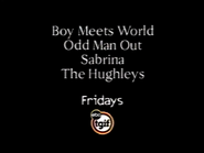 Network promo (Boy Meets World/Odd Man Out/Sabrina the Teenage Witch/The Hughleys, 1999).