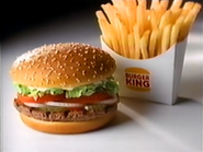 Television commercial (Whopper and Fries, 1999, 1).