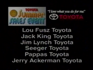 Toyota Summer Sales Event commercial (1994, 2).