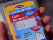 Dr. Scholl's Cushlin' Gel Corn Removers commercial (1999).