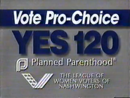 Yes on 120 Pro-Choice campaign commercial (1991, 1).