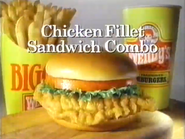 Wendy's Chicken Fillet Sandwich Combo commercial (1994).