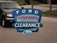 Ford Authorized Clearance Sale commercial (1999, 2).