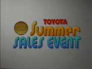 Toyota Summer Sales Event commercial (1994, 1).