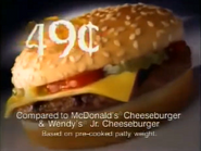 Television commercial (Cheeseburger, 2001).