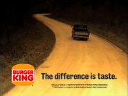 Burger King commercial (1998).