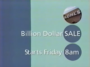 Kohl's Billion Dollar Sale commercial (1999, 4).