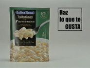 Gallina Blanca Ttallarines a la Parmesana commercial (2001).