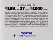 Mazda 626 DX commercial (1994, 5).