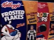 Kellogg's Frosted Flakes/Froot Loops commercial (Walt Disney World Mini Beans giveaway, 2001).