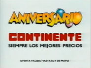 Continente commercial (17th anniversary, 1993).