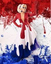 Unaired Red, White and Blue, Bitch! (Evening Gown) Look – Dripping Gown[12]