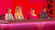 The judges panel in Season 1