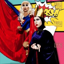 Test Leaders Look: Superhero and Villain (with Gia Gunn) — Supergirl and Evil Queen