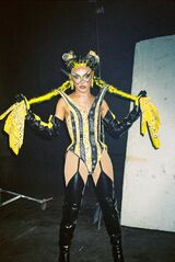 High Fashion Bandana & Thigh High Boots Look