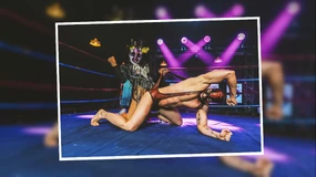 Sesión de fotos de luchadores