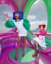 Look no emitido de 'Ma grande sœur drag' — con su hermana