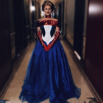 Onuitgezonden Red, White and Blue, Bitch! (Evening Gown) Look