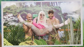 Sesión de fotos en las "Cataratas do Iguachuca"