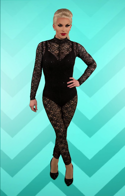 Black Sheer Lace Bodysuit - Katia  Lace bodysuit outfit, Fashion, Fashion  outfits
