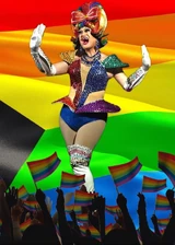 Look de la actuación de "Mardi Gras"